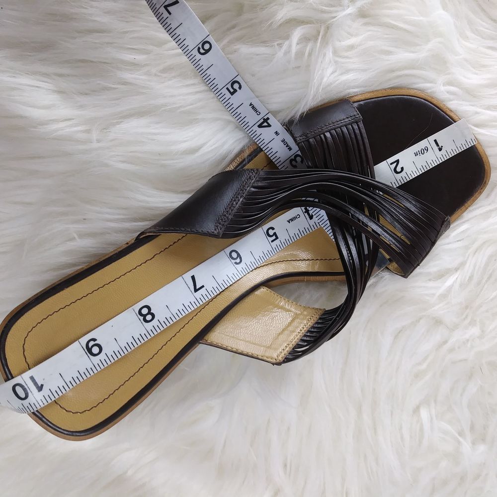 Banana republic leather block sandal square toe - Picture 8 of 8